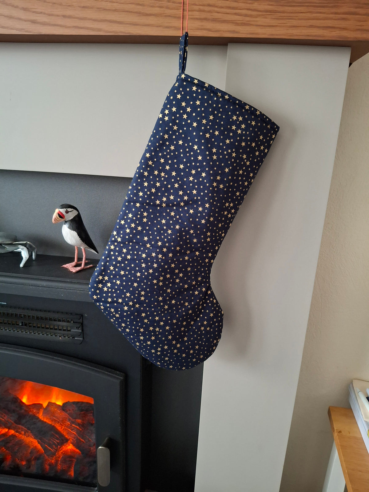 Christmas Stocking - Father Christmas - Navy
