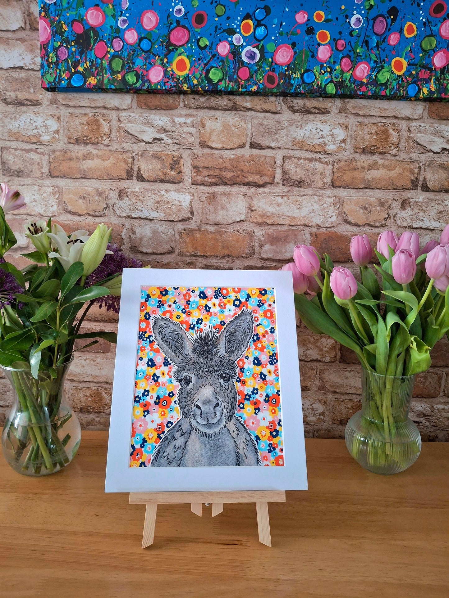 Original Textile Art - Heidi the Donkey