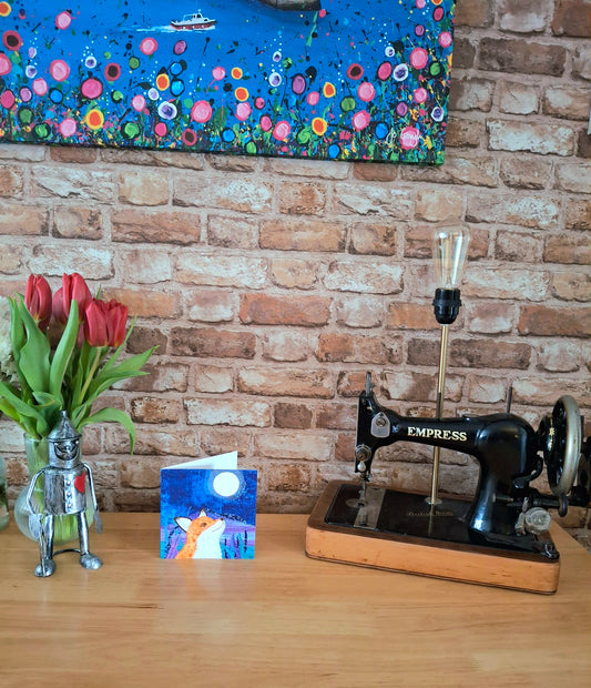 Finn The Fox Greetings Card - The Midnight Hour