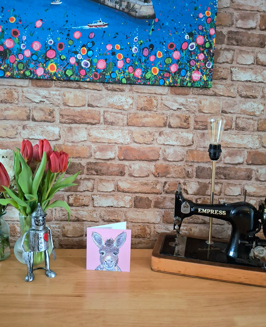 Heidi Donkey Greetings Card