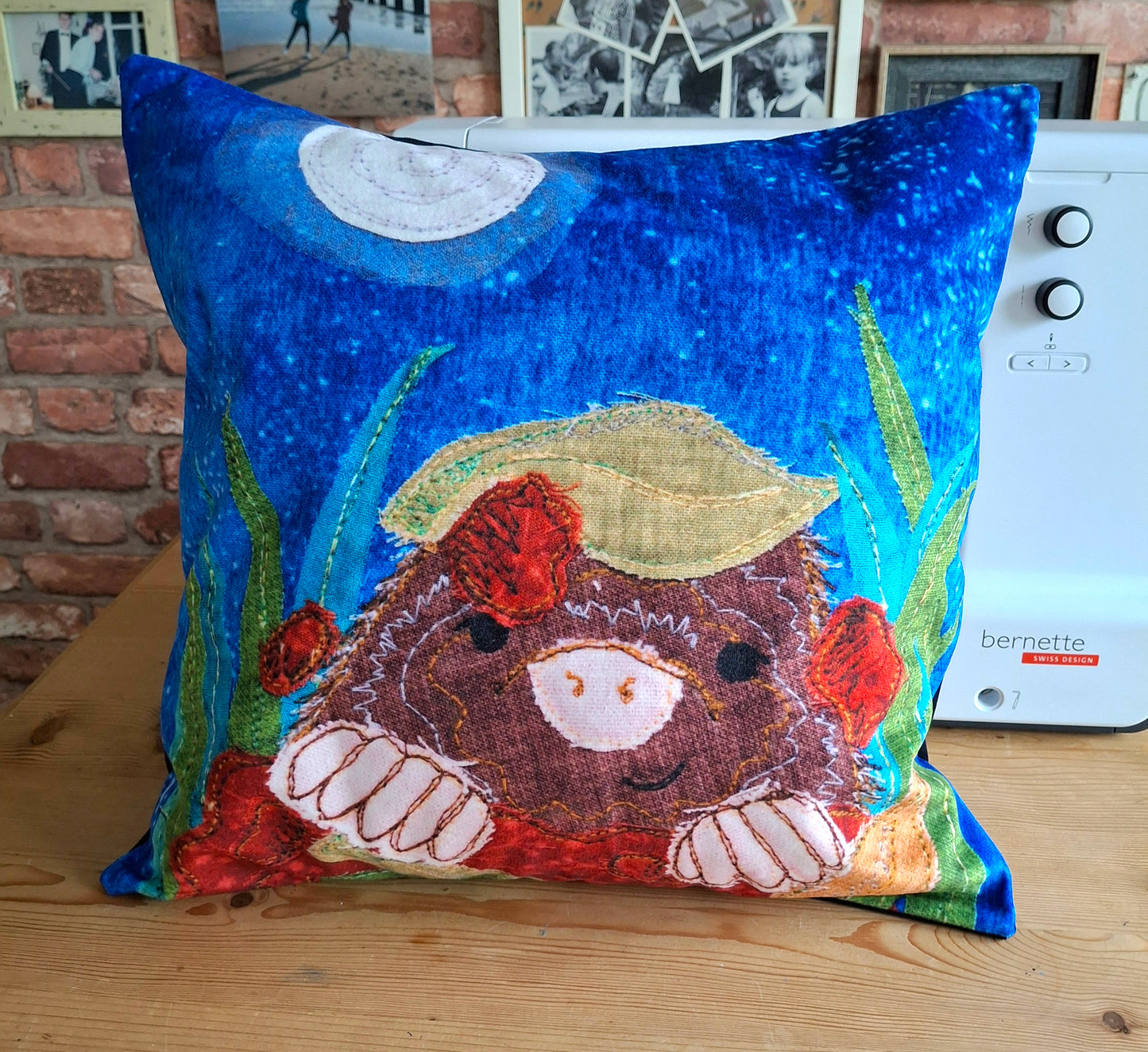 Mile Mole Velvet Cushion