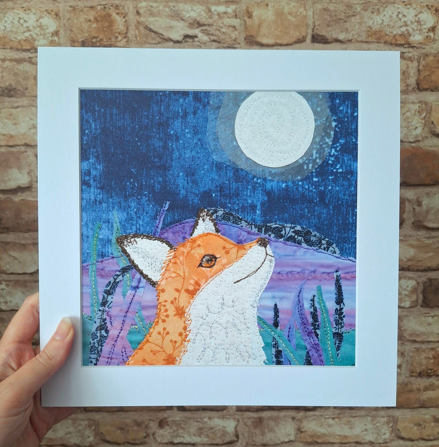 Finn The Fox Art Print (10 x 10 inch)