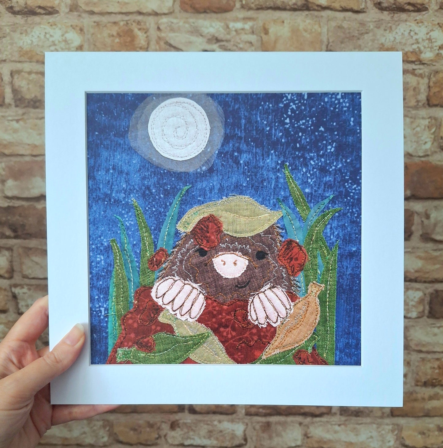 Miles the Mole Art Print (10 x 10 inch)