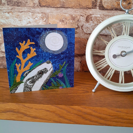 Bluebell The Badger Greetings Card - The Midnight Hour