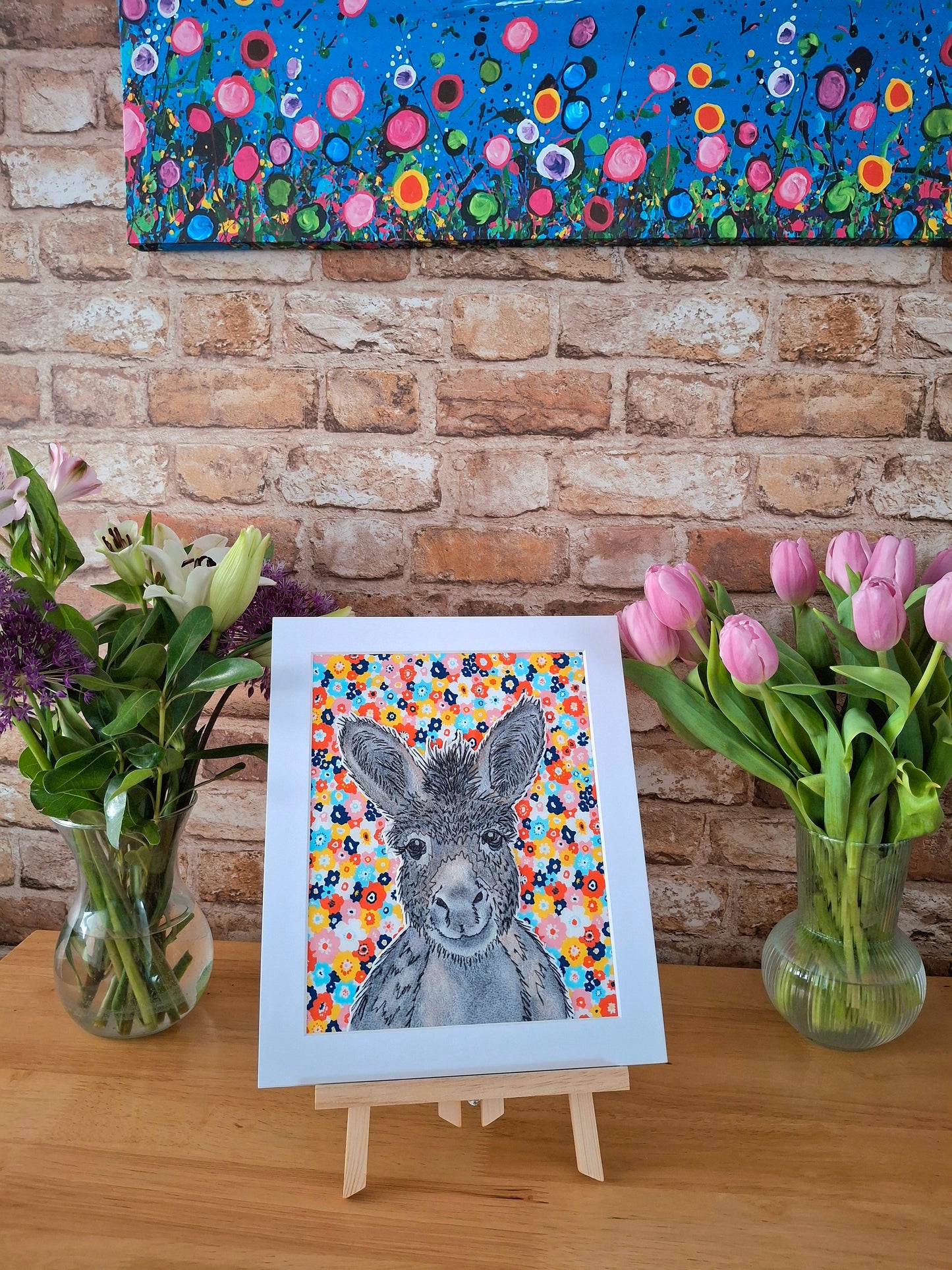 Original Textile Art - Heidi the Donkey