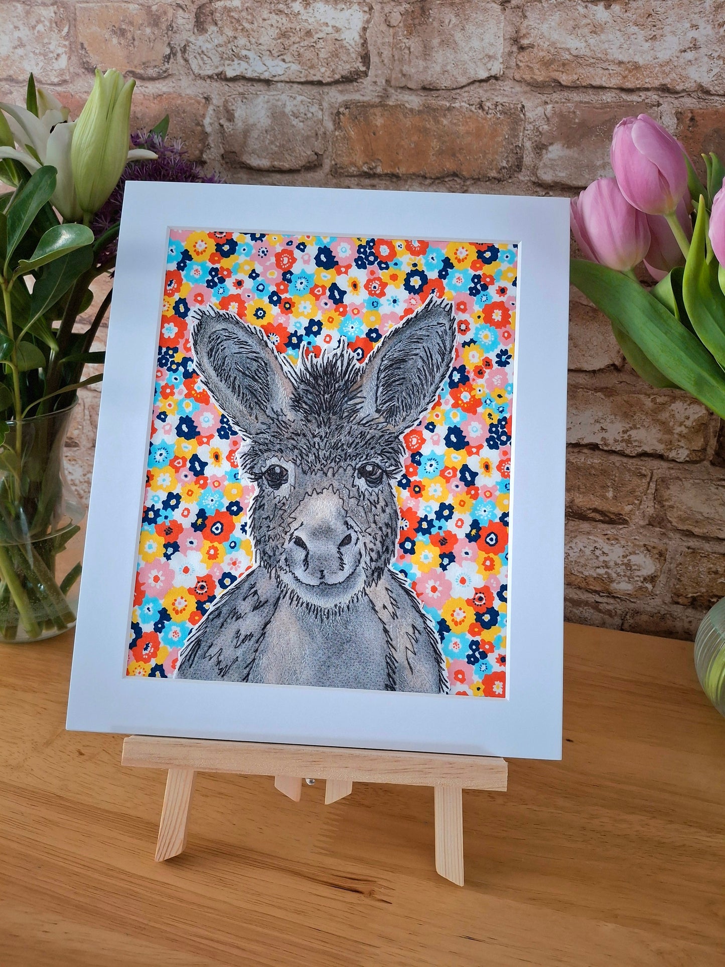 Original Textile Art - Heidi the Donkey