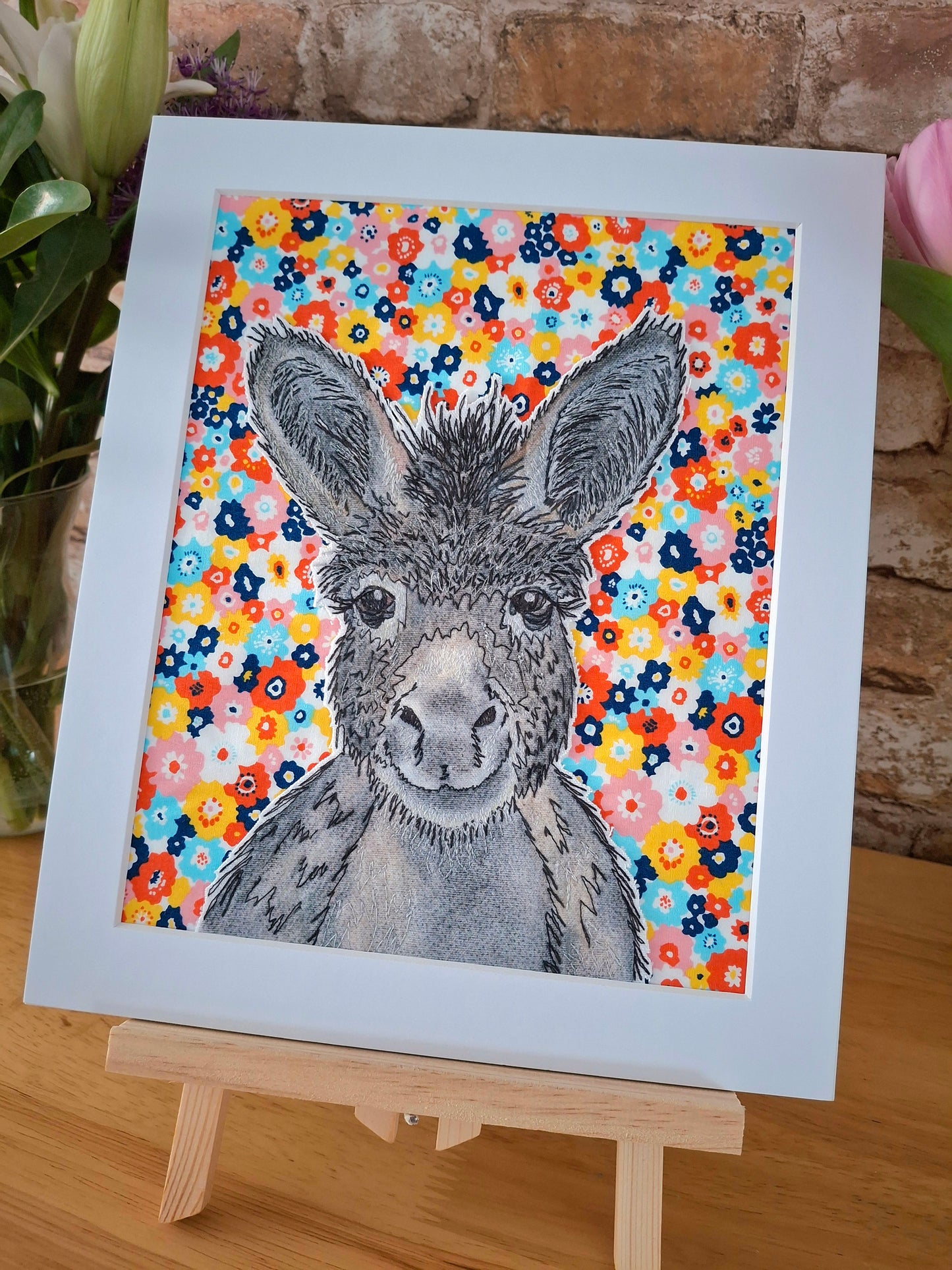 Original Textile Art - Heidi the Donkey