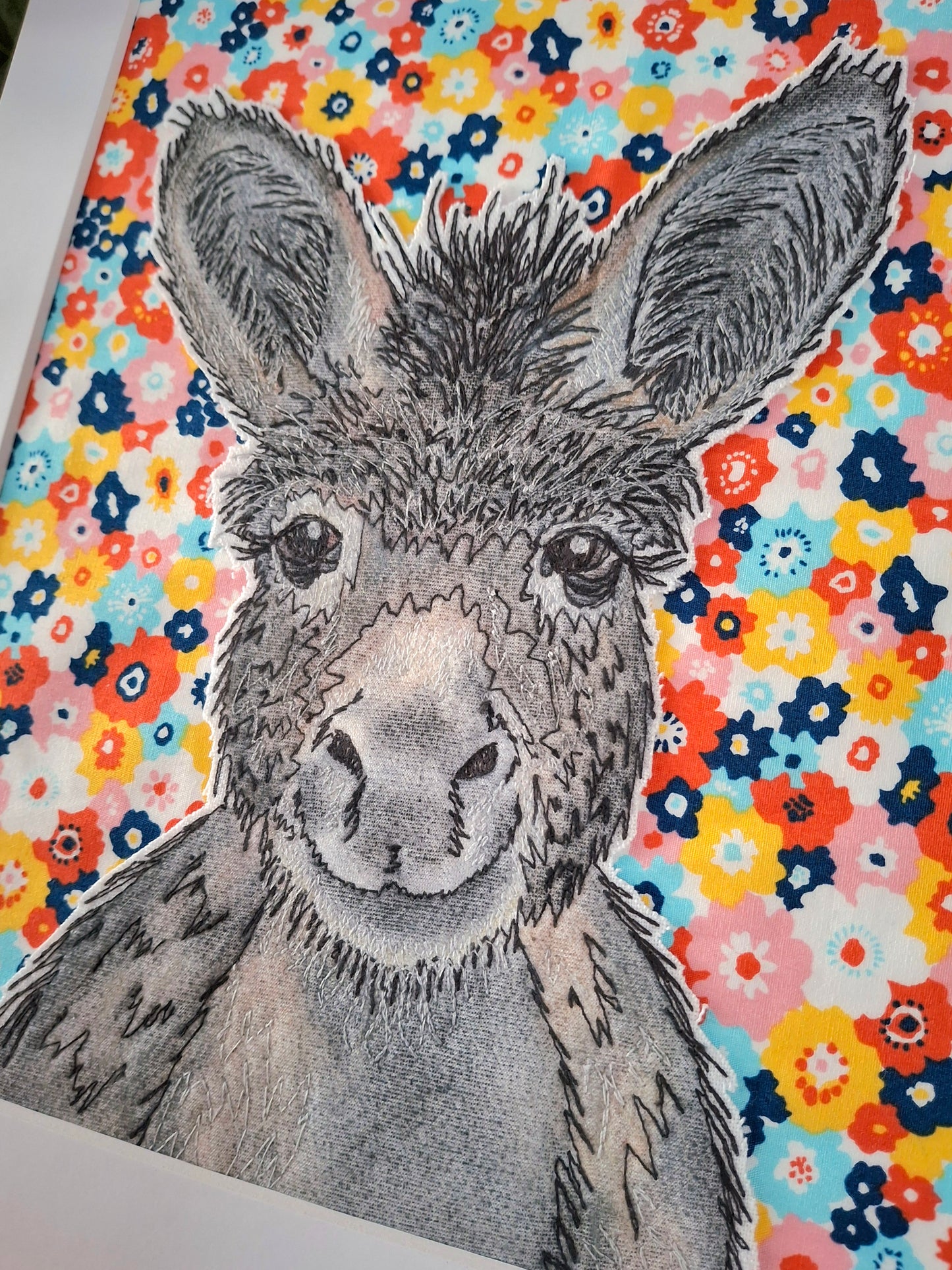 Original Textile Art - Heidi the Donkey