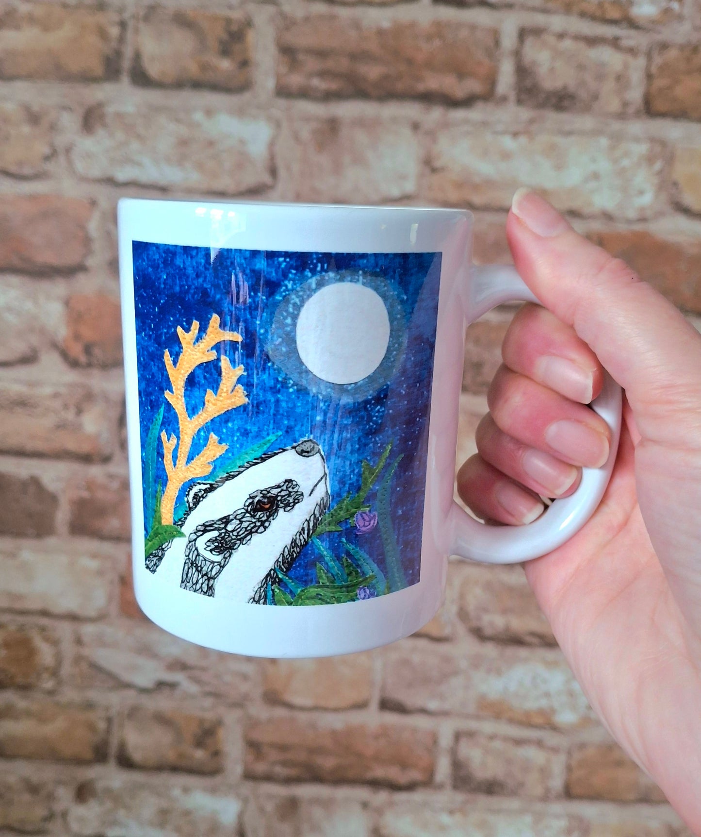 Bluebell the Badger Mug