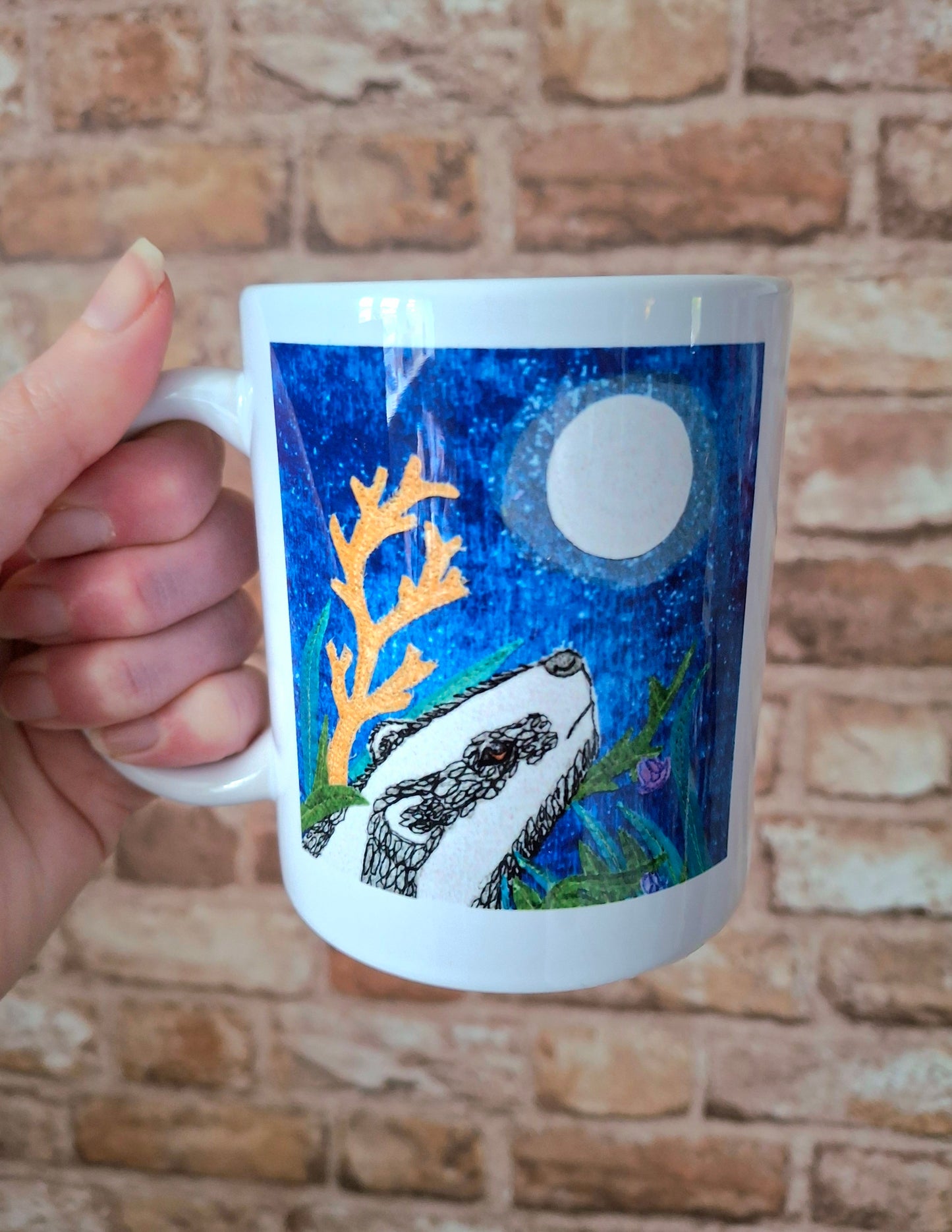Bluebell the Badger Mug