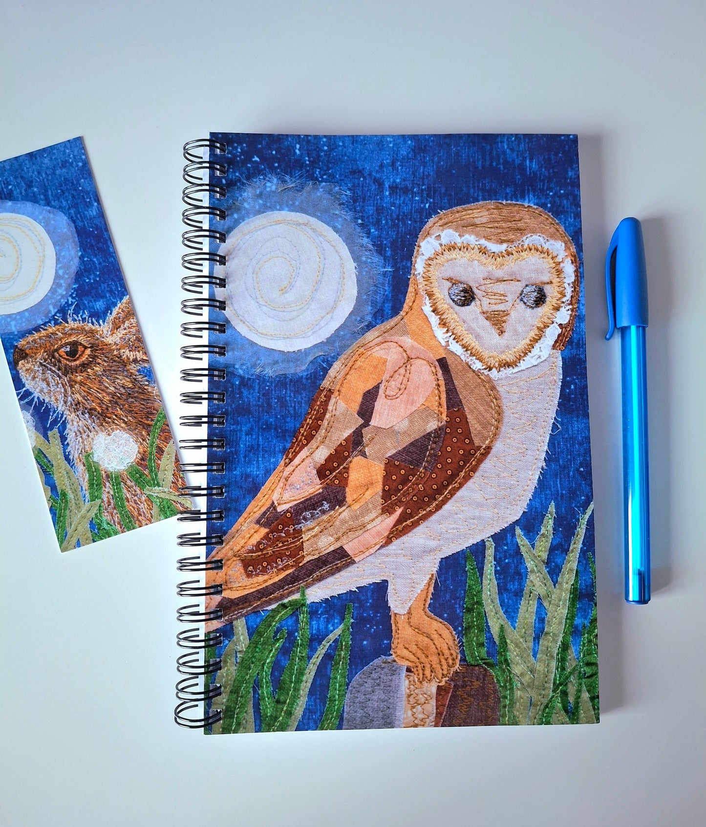 A5 Notebook - Merlin the Barn Owl
