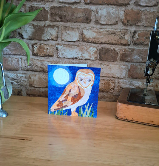 Merlin the Barn Owl Greetings Card - The Midnight Hour