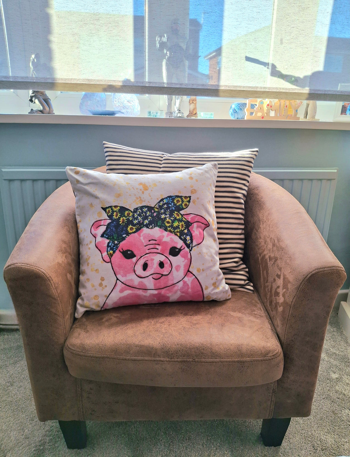Penelope Pig Cushion