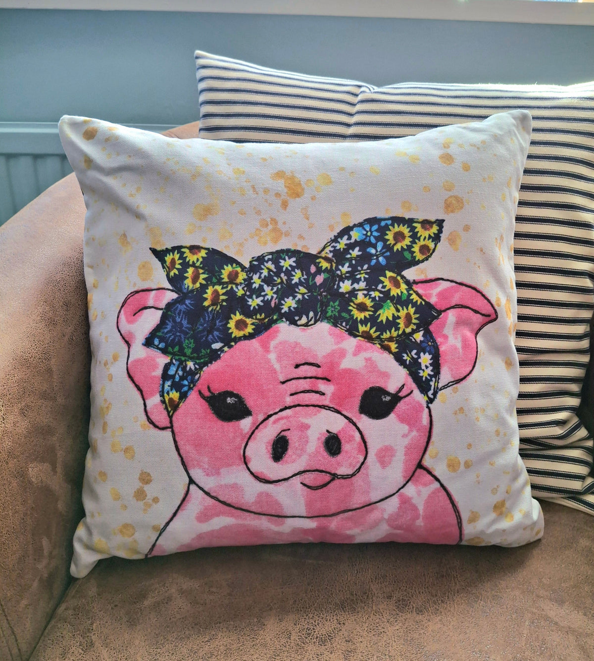 Penelope Pig Cushion