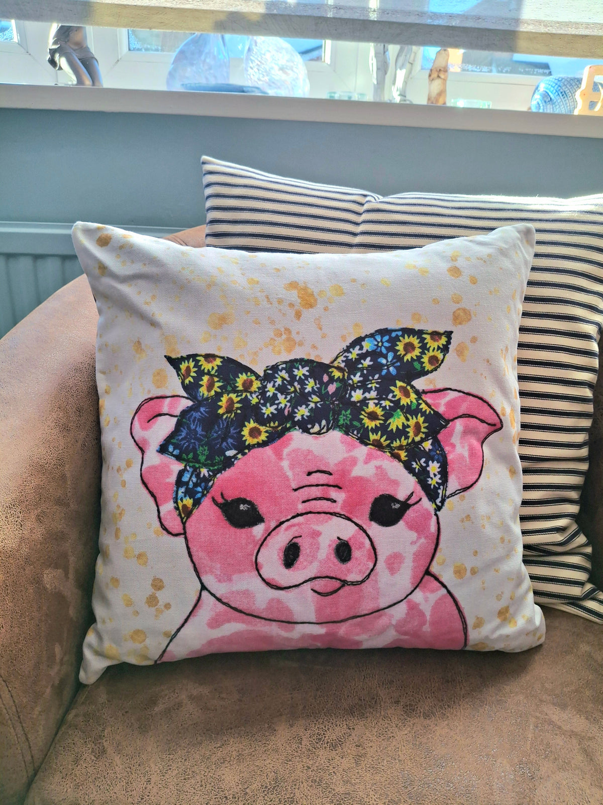 Penelope Pig Cushion