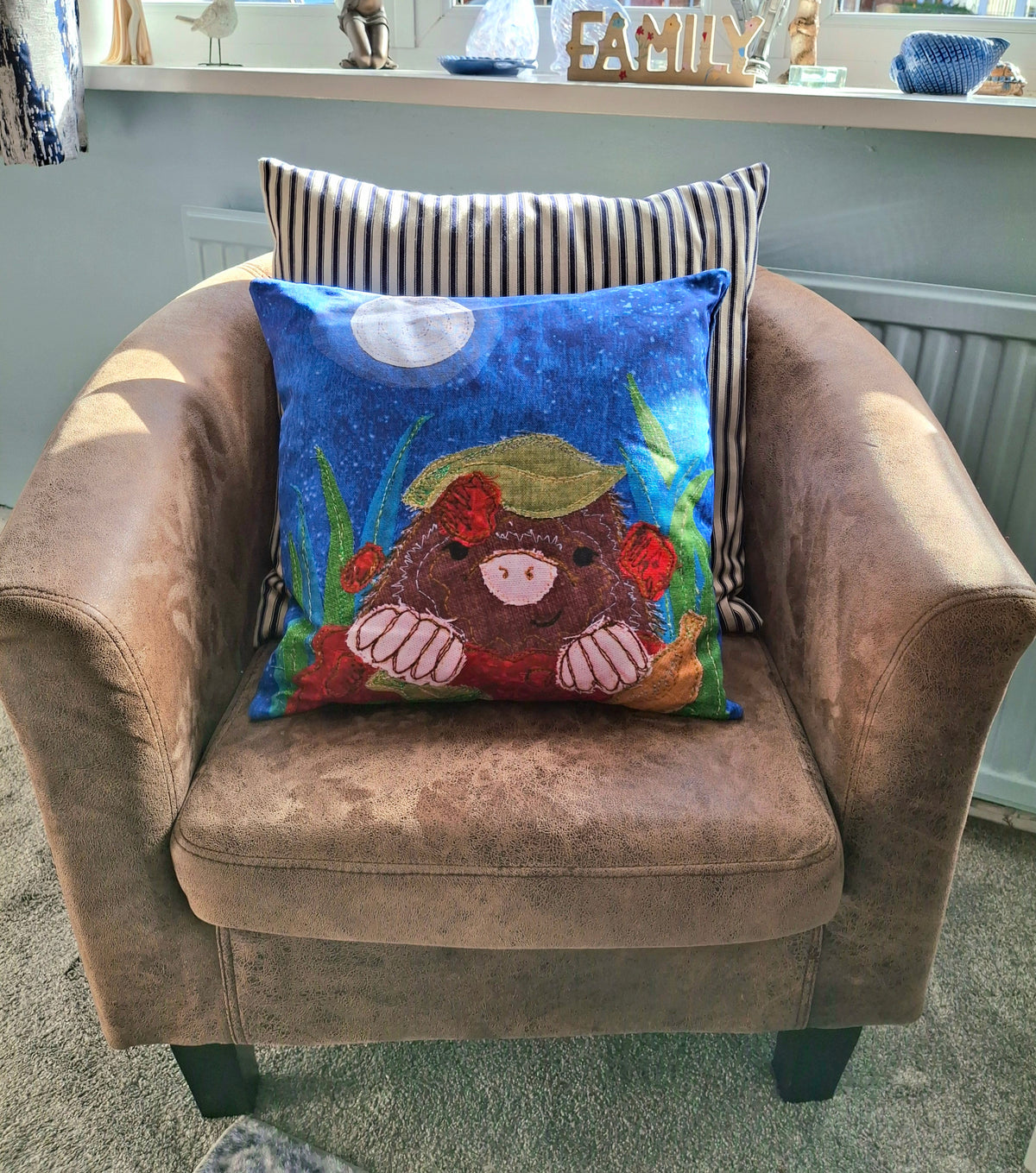 Miles the Mole Cushion - Midnight Hour Collection