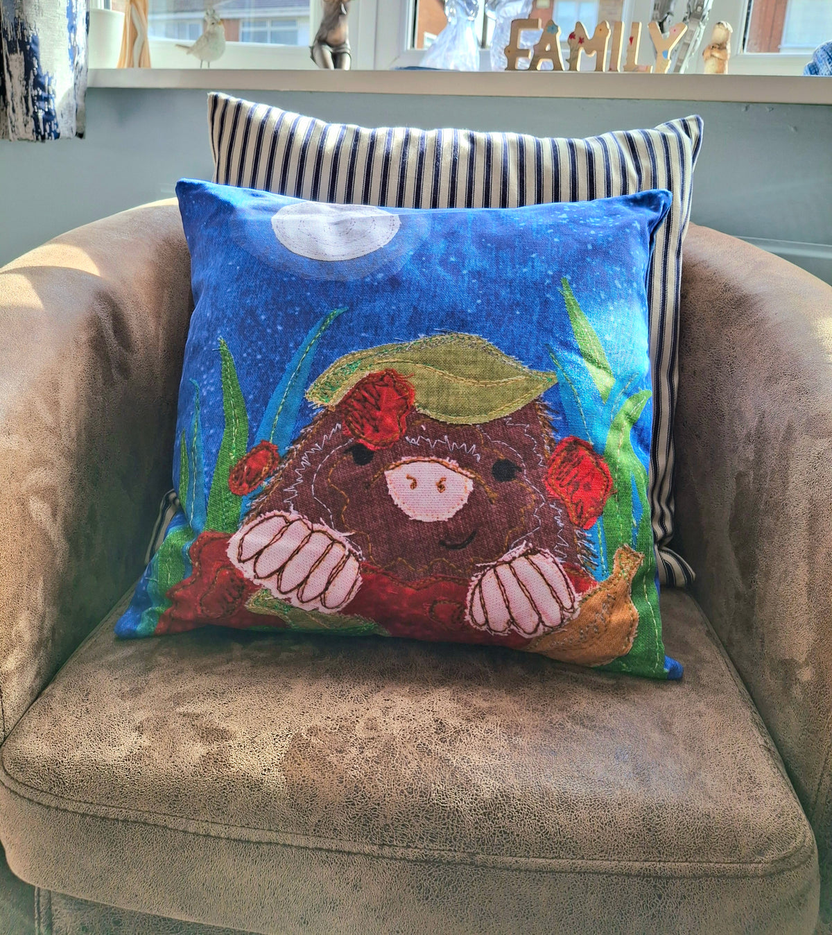 Miles the Mole Cushion - Midnight Hour Collection