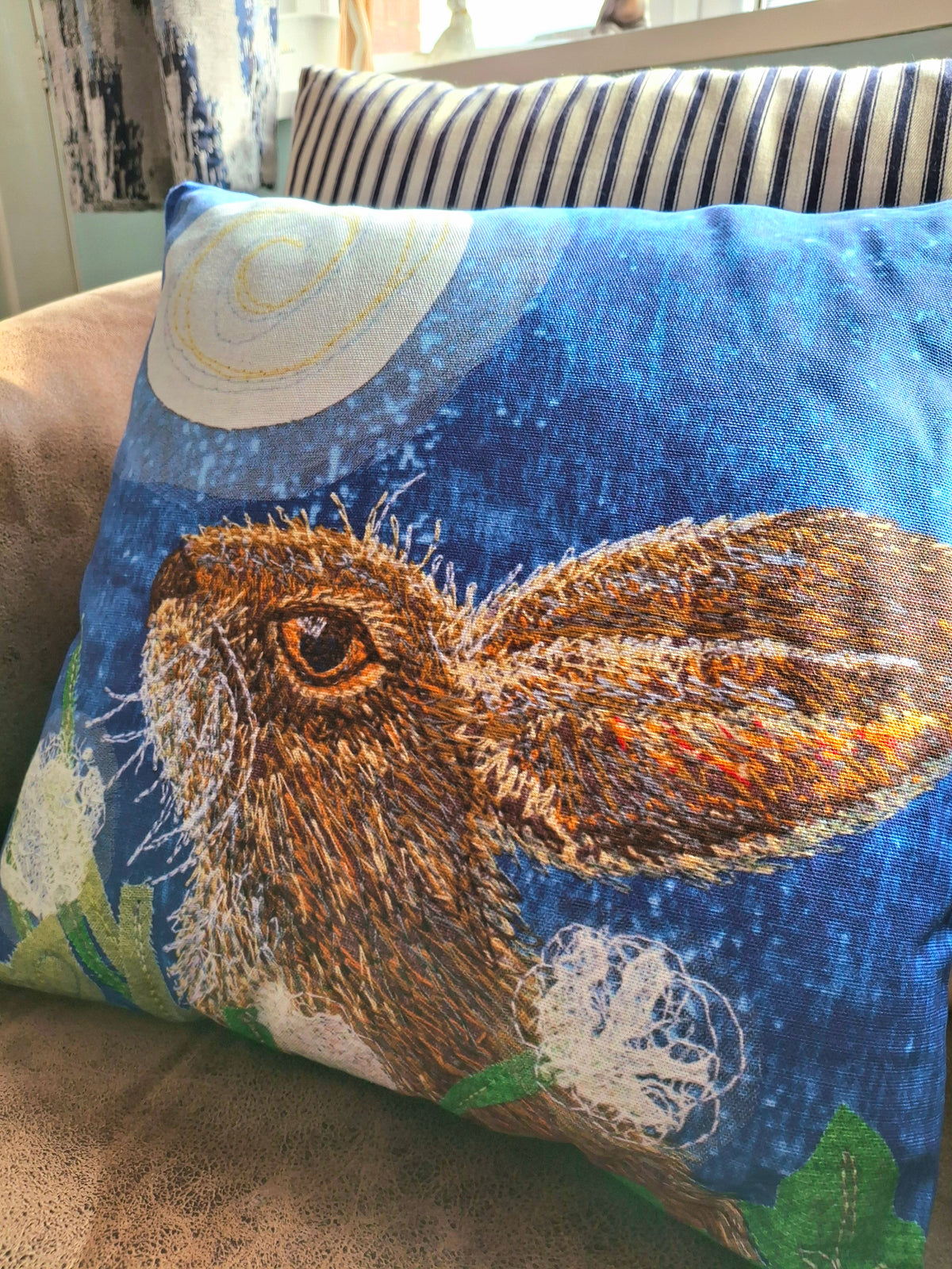Harriet the Hare Cushion - Midnight Hour Collection