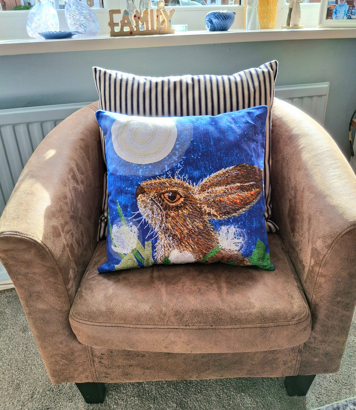 Harriet the Hare Cushion - Midnight Hour Collection