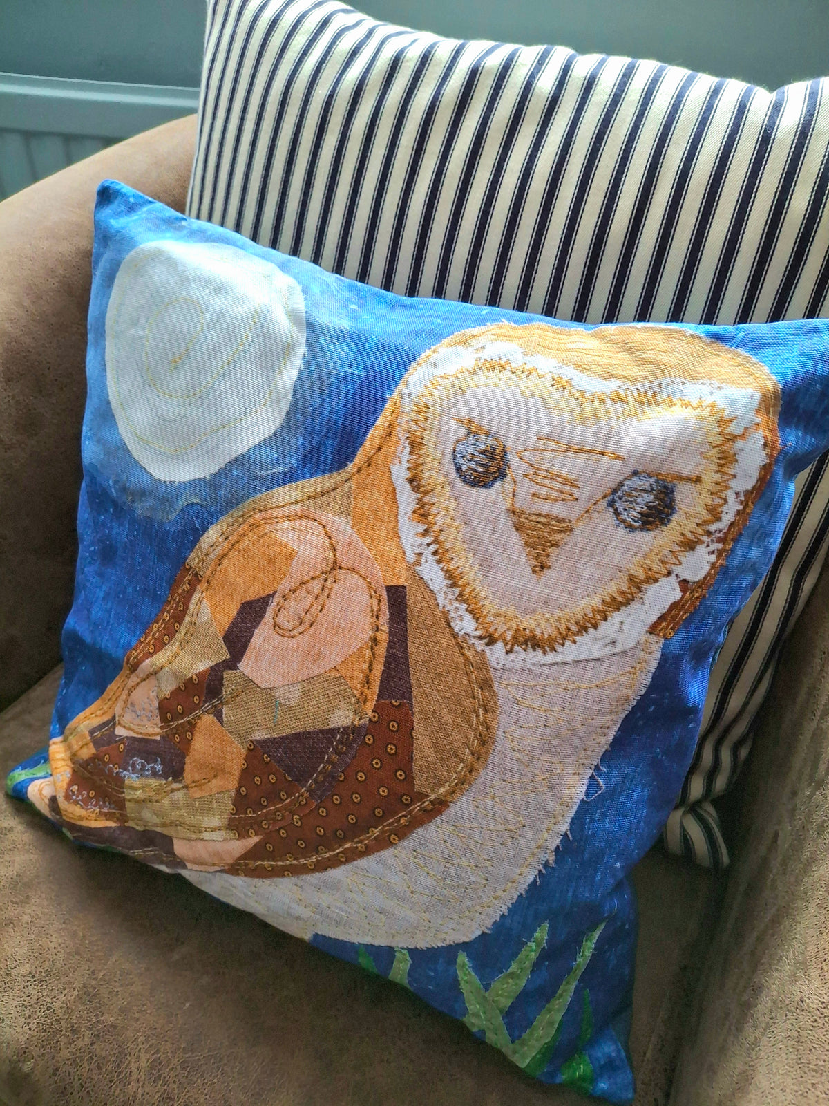 Merlin the Barn Owl Cushion - Midnight Hour Collection