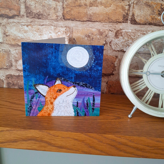 Finn The Fox Greetings Card - The Midnight Hour